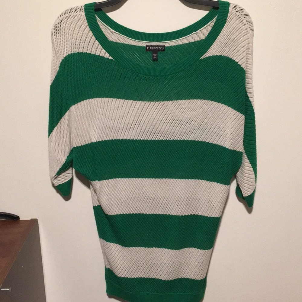 Express Open Stitch Dolman Sweater Set (size M)
